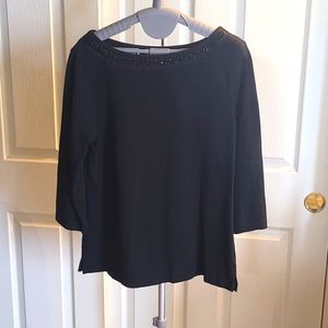 Old Navy Black Boatneck Top